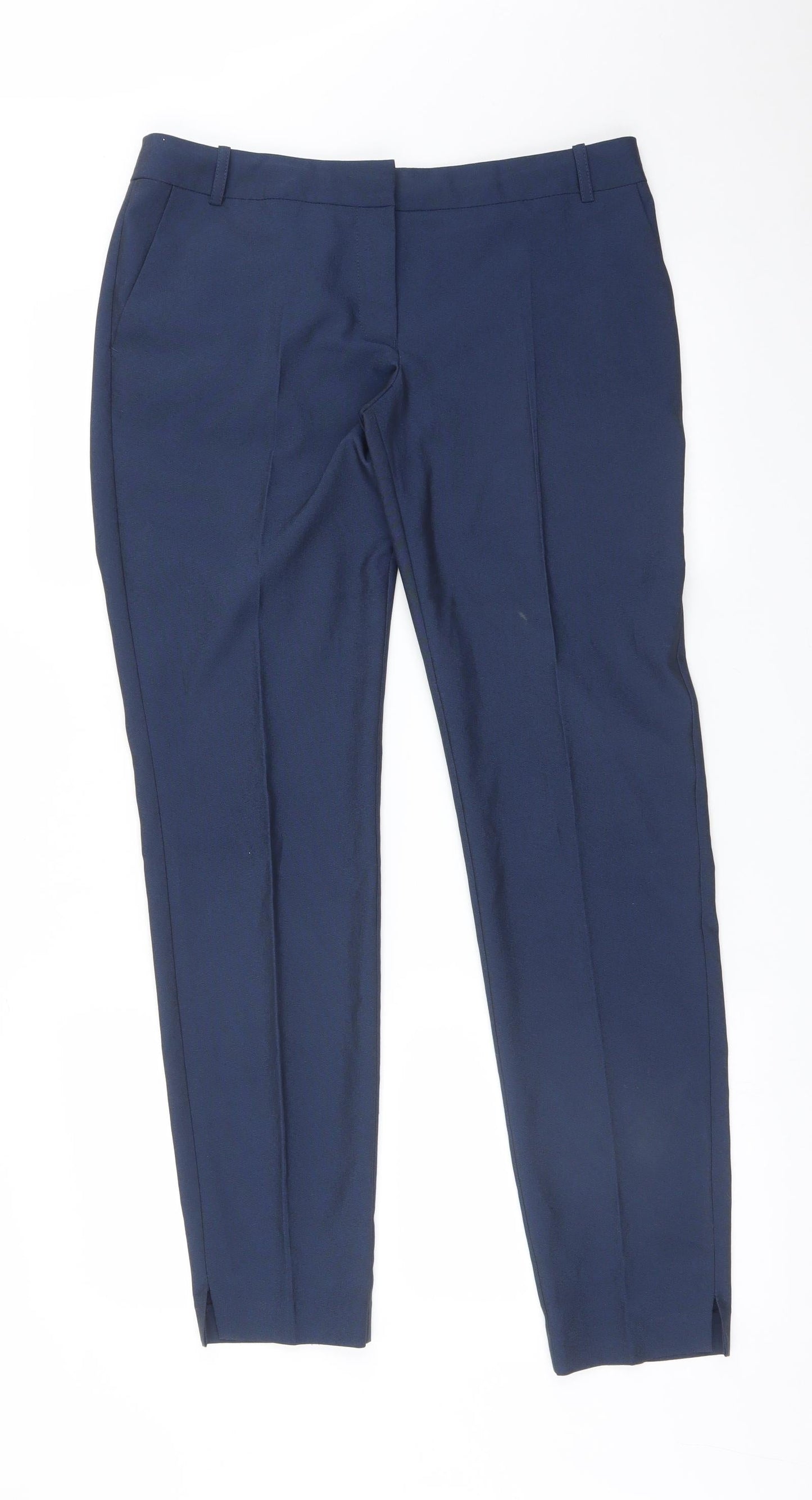 Womens UK Size 10 NEXT Regular Fit Dress Pants Blue Trousers