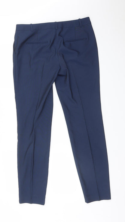 Womens UK Size 10 NEXT Regular Fit Dress Pants Blue Trousers