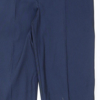 Womens UK Size 10 NEXT Regular Fit Dress Pants Blue Trousers