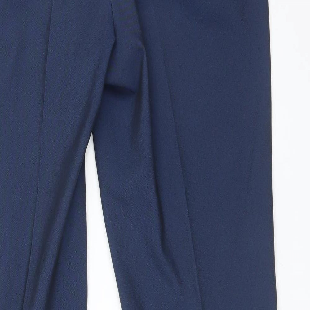 Womens UK Size 10 NEXT Regular Fit Dress Pants Blue Trousers