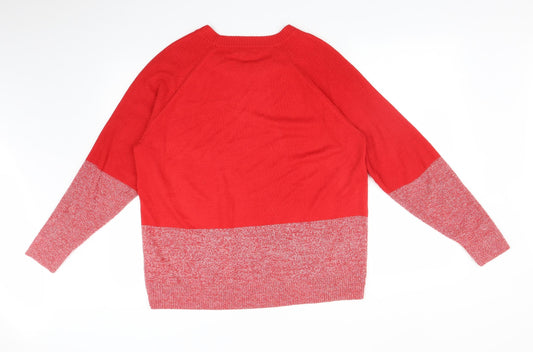 Womens UK Size M NEXT Red Pullover Sweatshirt