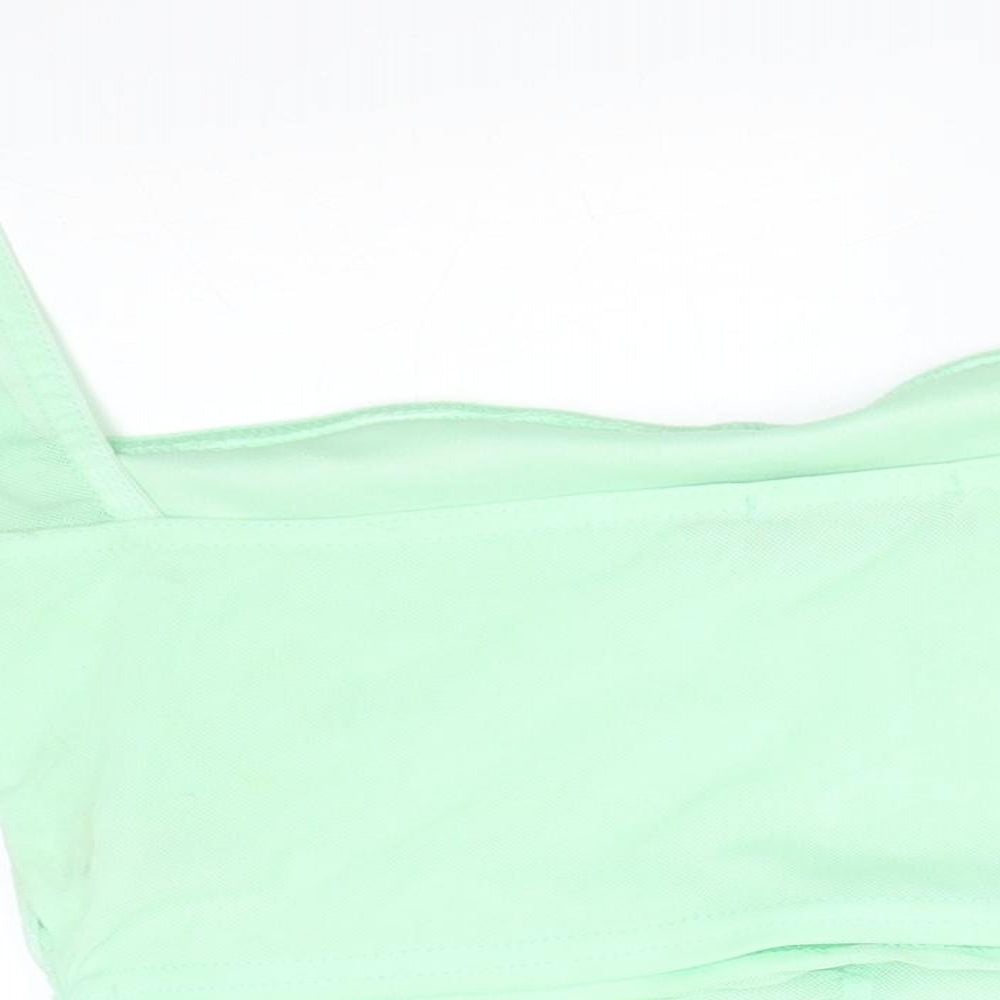 Womens UK Size 8 PRETTYLITTLETHING Green Basic T-Shirt