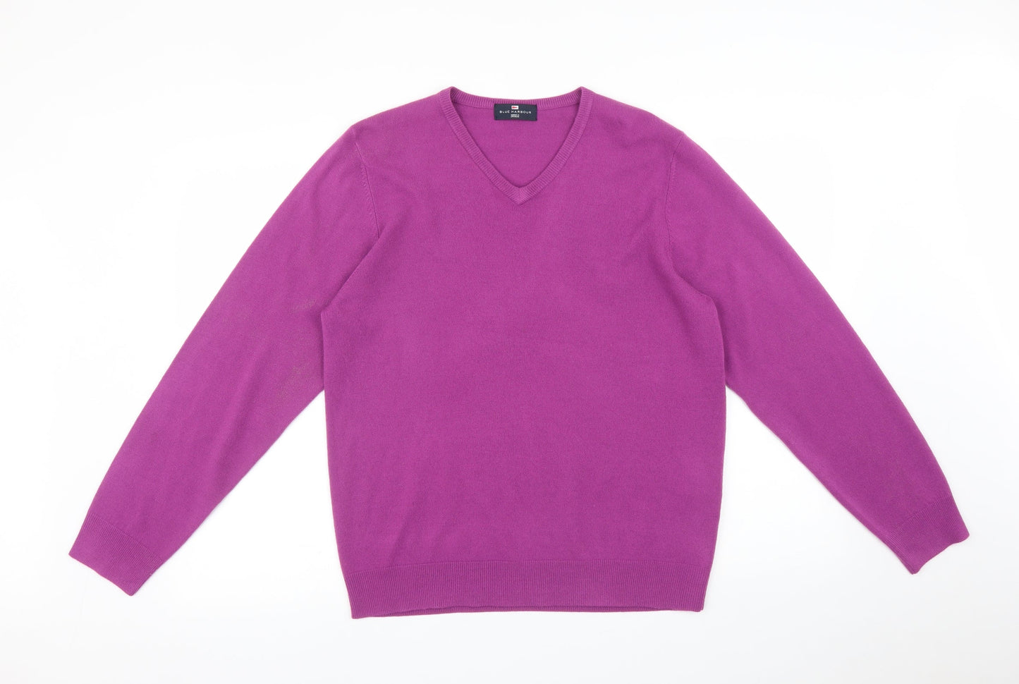 Mens UK Size M Blue Harbour Purple Pullover Sweatshirt