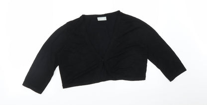 Womens UK Size M Wallis Black Cardigan Jumper