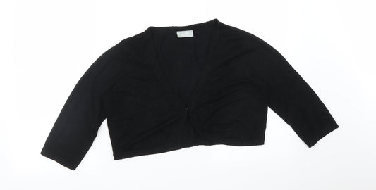 Womens UK Size M Wallis Black Cardigan Jumper