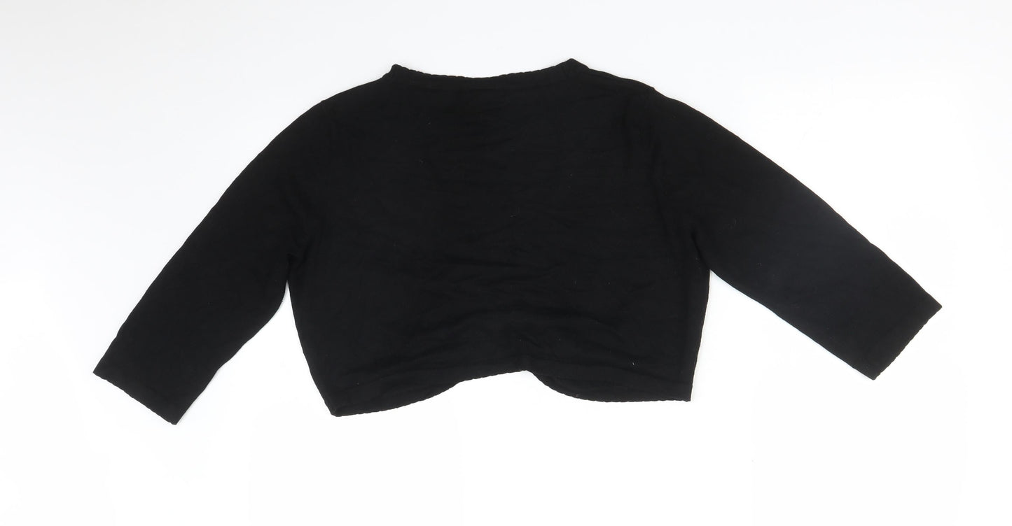 Womens UK Size M Wallis Black Cardigan Jumper