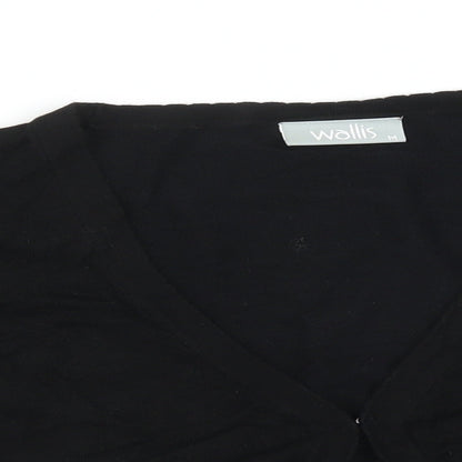 Womens UK Size M Wallis Black Cardigan Jumper