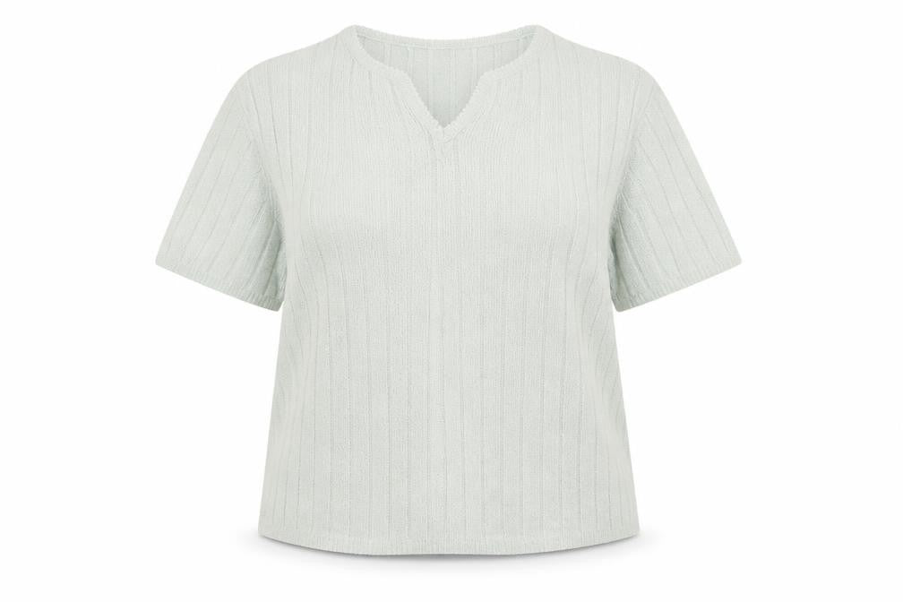 Womens UK Size 16 Berkertex Green Basic T-Shirt