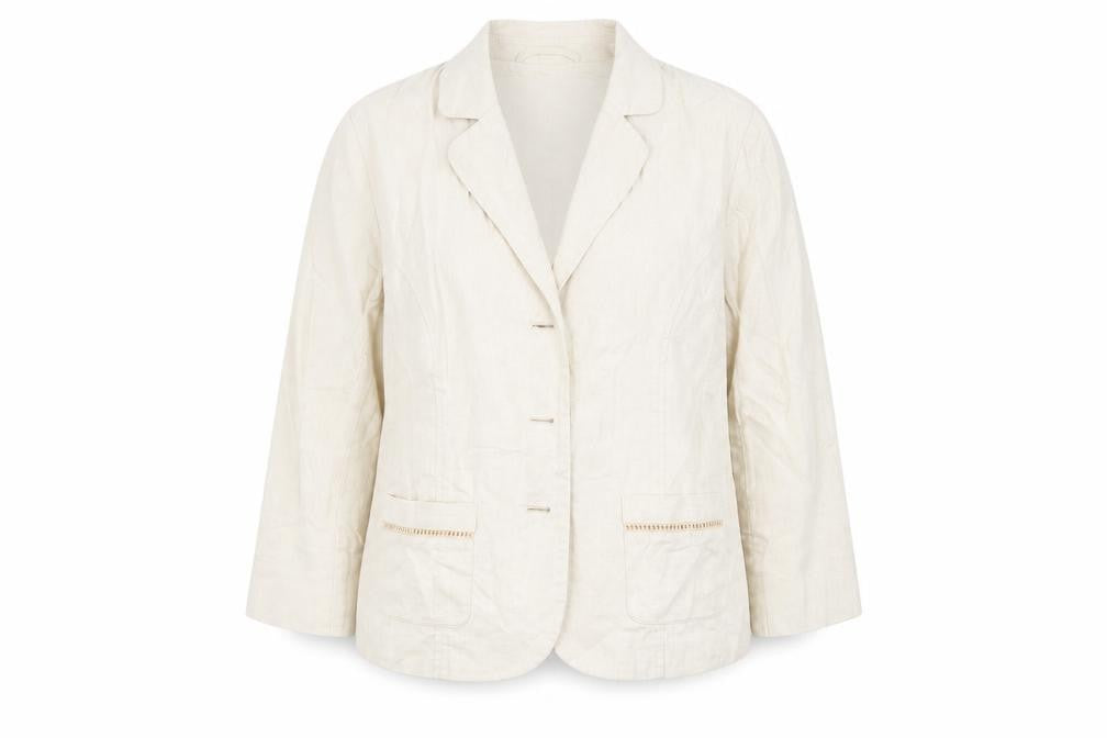 Womens UK Size 12 ISLE Regular Beige Blazer