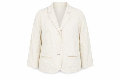 Womens UK Size 12 ISLE Regular Beige Blazer
