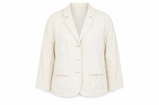Womens UK Size 12 ISLE Regular Beige Blazer