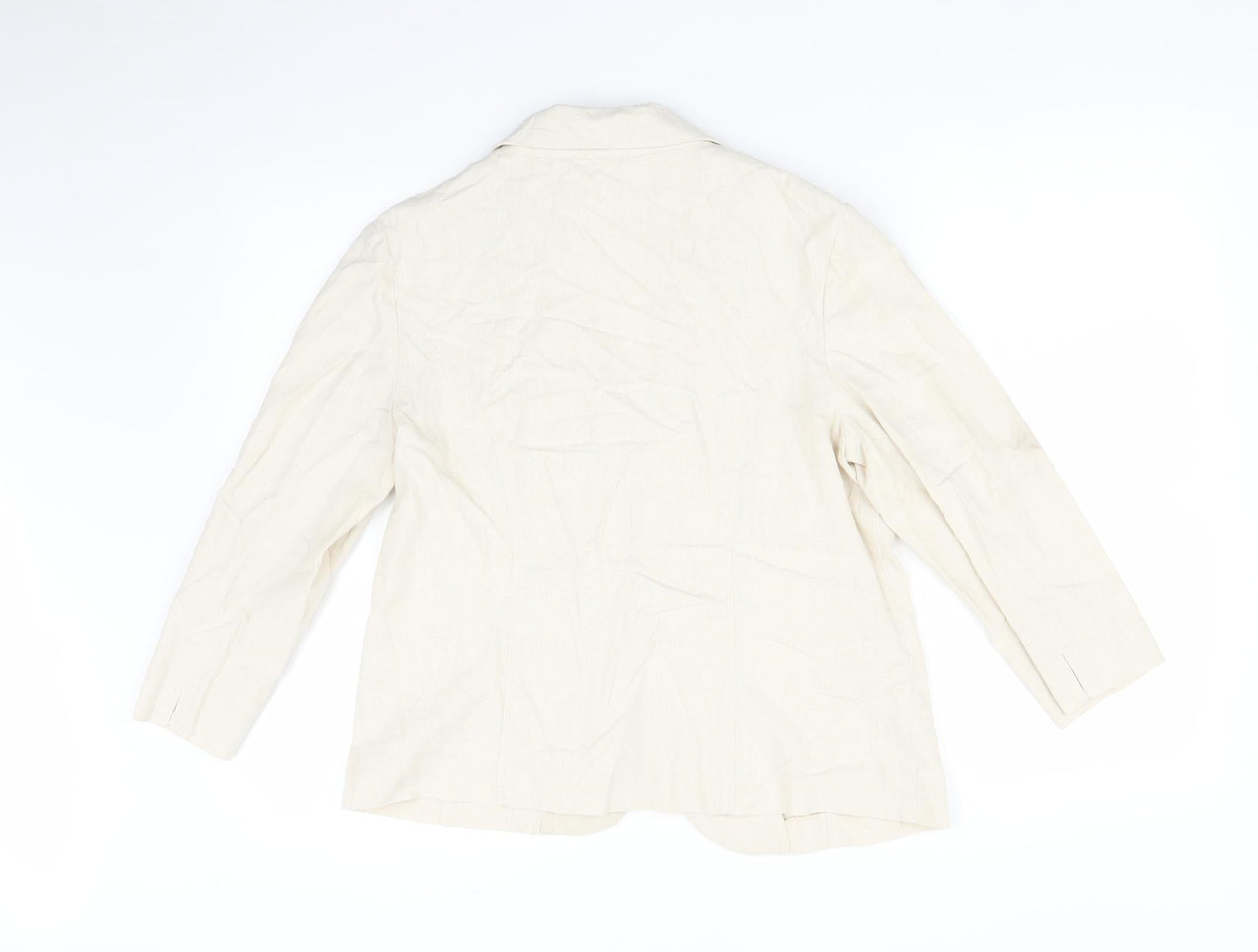 ISLE Womens Beige   Jacket Blazer Size 12