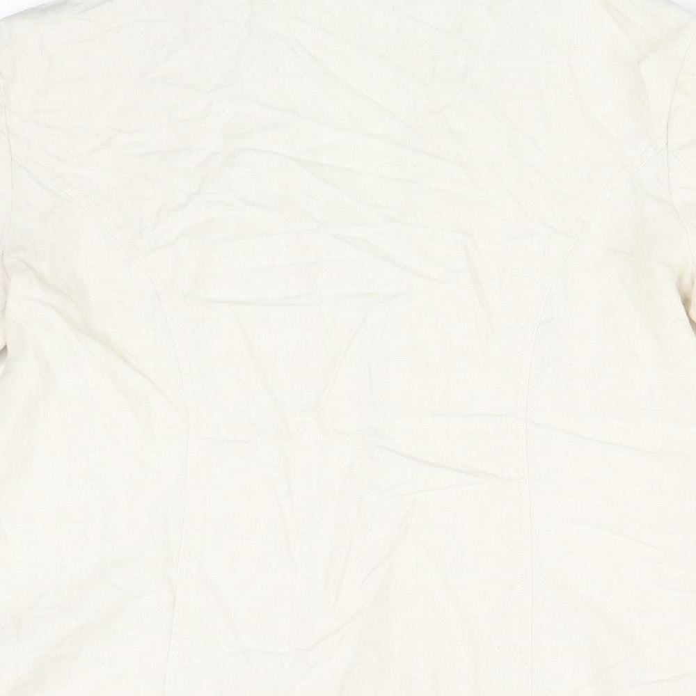 ISLE Womens Beige   Jacket Blazer Size 12