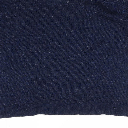 Womens UK Size M Papaya Blue Pullover Jumper