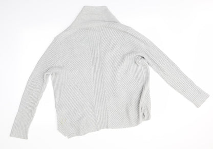 M&S Womens Grey   Cardigan Jumper Size 16