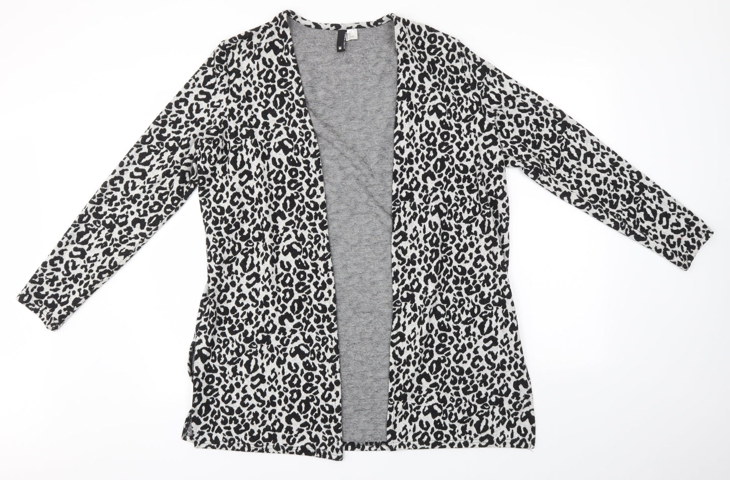 Womens UK Size M H&M Grey Cardigan Jumper