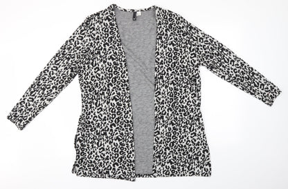 Womens UK Size M H&M Grey Cardigan Jumper
