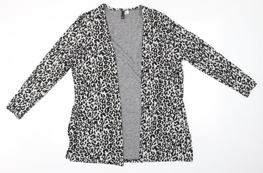 Womens UK Size M H&M Grey Cardigan Jumper