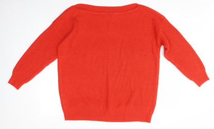 Womens UK Size 18 Simply Be Red Pullover Jumper