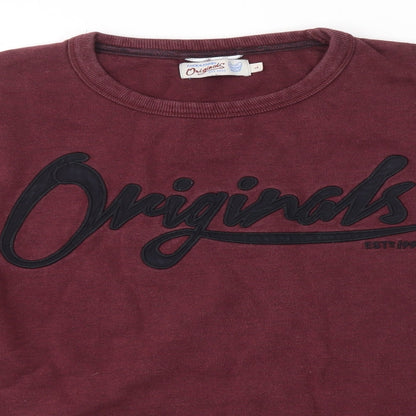 JACK & JONES Mens Purple   Pullover Jumper Size L