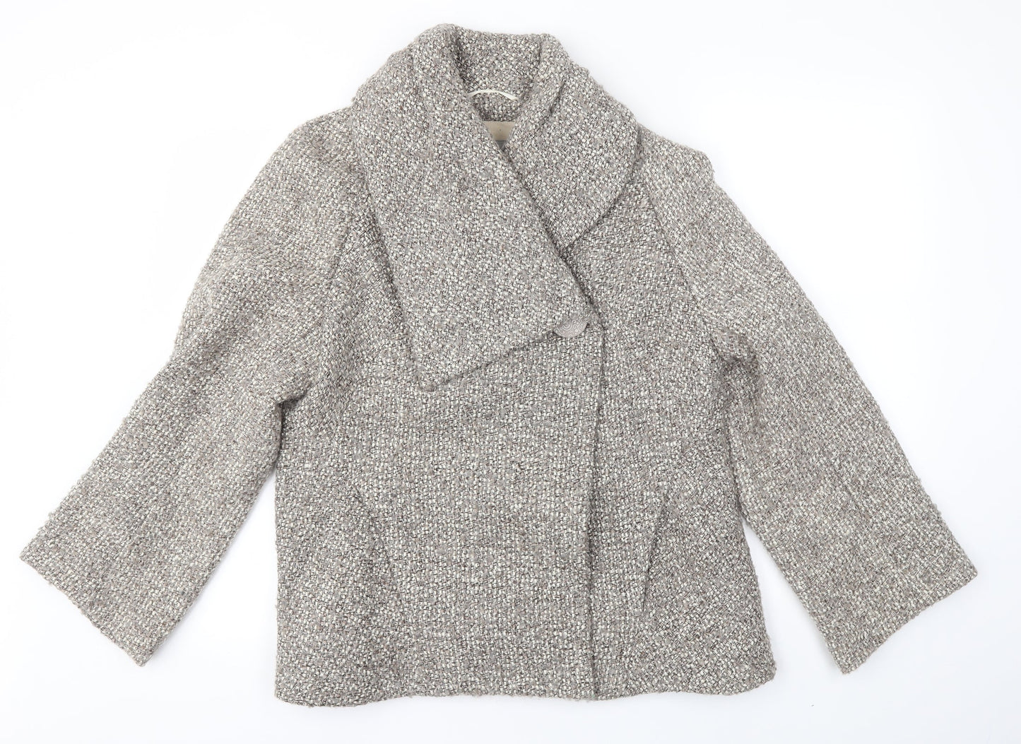 Womens UK Size 14 M&S Brown Overcoat