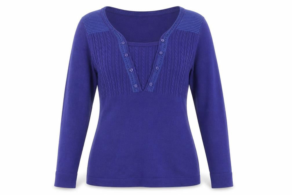 M&S Womens Blue   Pullover Jumper Size 12