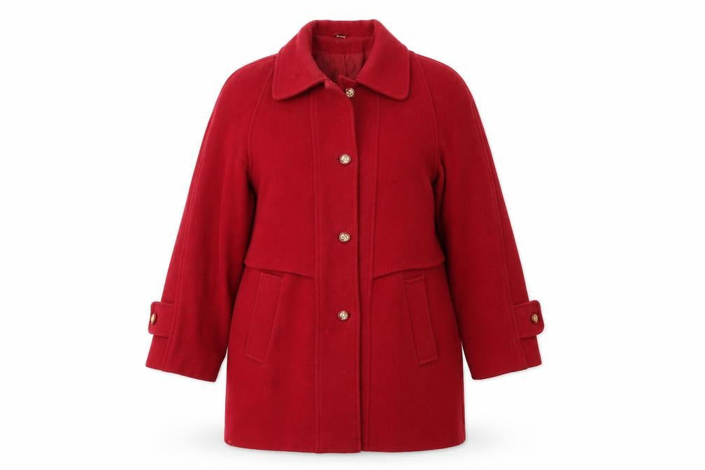 Womens UK Size 10 Compliments Red Overcoat
