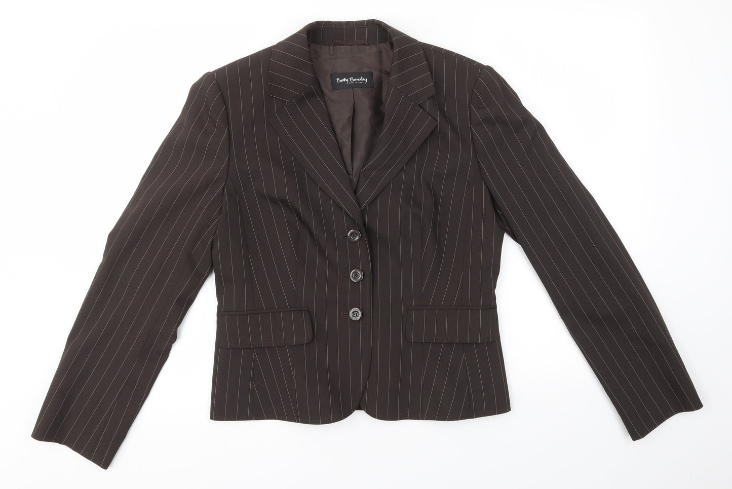 Womens UK Size 10 Betty Barclay Brown Jacket