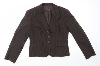 Womens UK Size 10 Betty Barclay Brown Jacket
