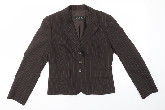 Betty Barclay Womens Brown   Jacket Blazer Size 10