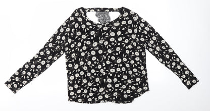 Womens UK Size 16 NEXT Black Basic Blouse