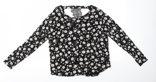 Womens UK Size 16 NEXT Black Basic Blouse