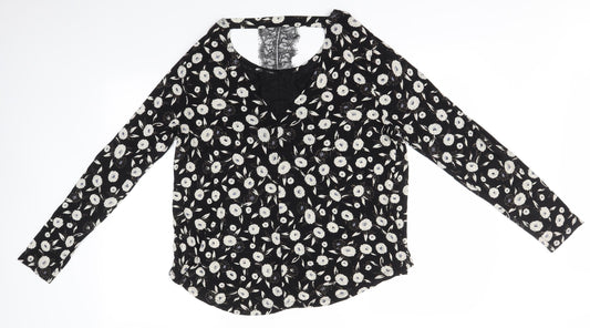 Womens UK Size 16 NEXT Black Basic Blouse