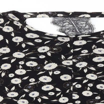 Womens UK Size 16 NEXT Black Basic Blouse