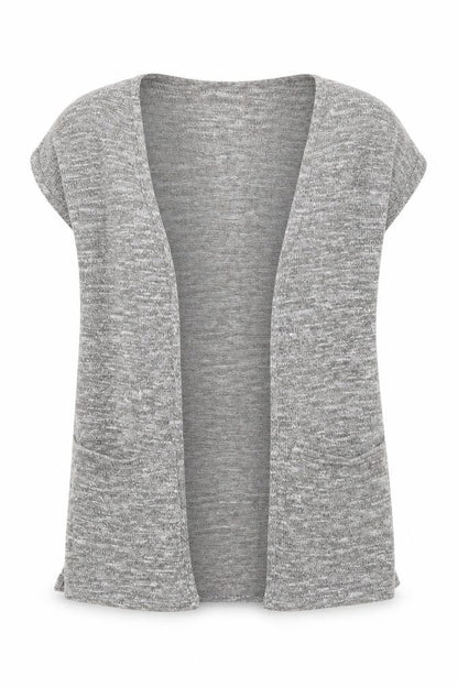 Front view of Next girls’ grey cardigan jumper, size 3, years