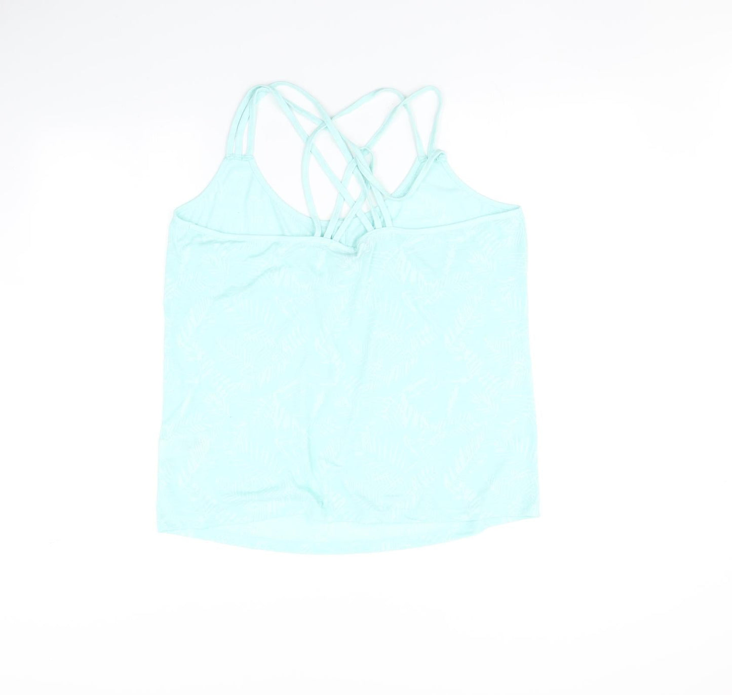 Womens UK Size 18 South Blue Basic T-Shirt