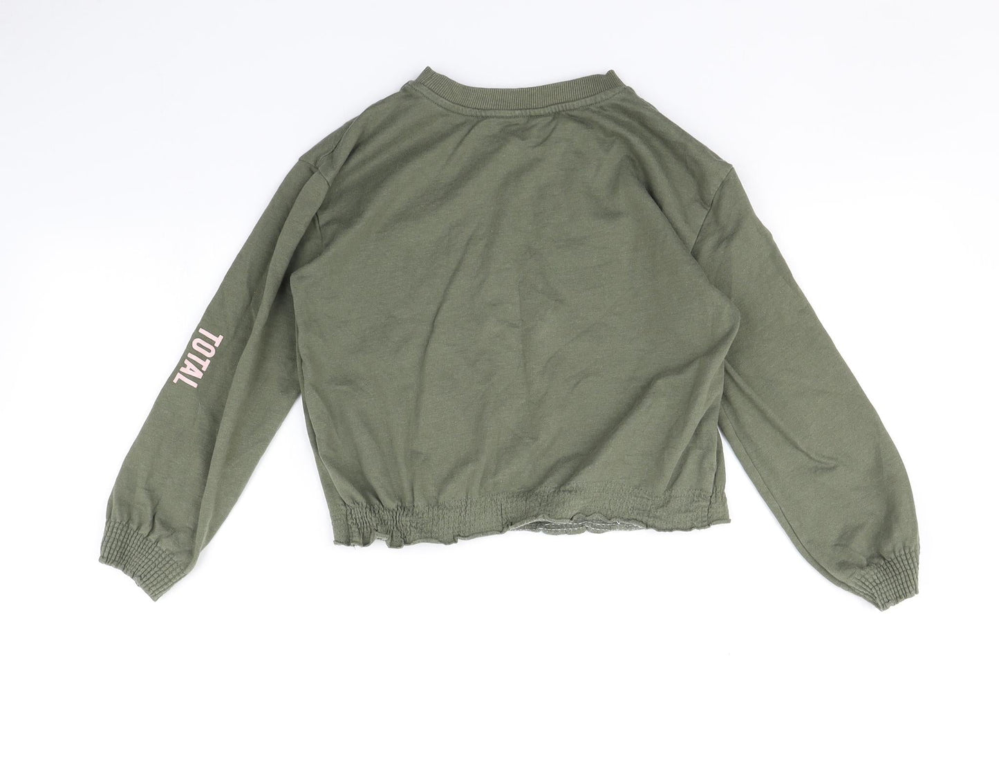 H&M Girls Green   Pullover Jumper Size 9-10 Years