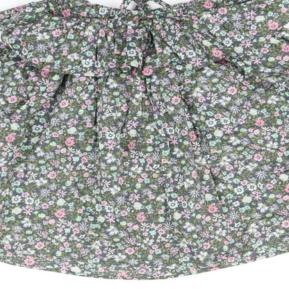 NEXT Girls Green Floral  A-Line  Size 3 Years
