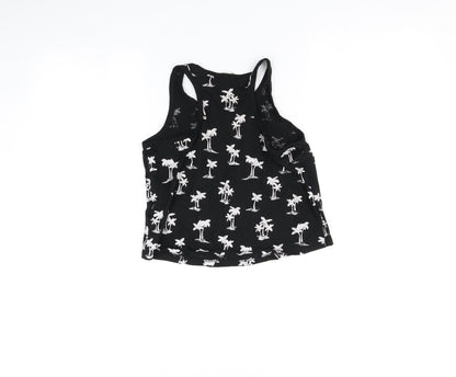 H&M Girls Black   Basic T-Shirt Size 10-11 Years
