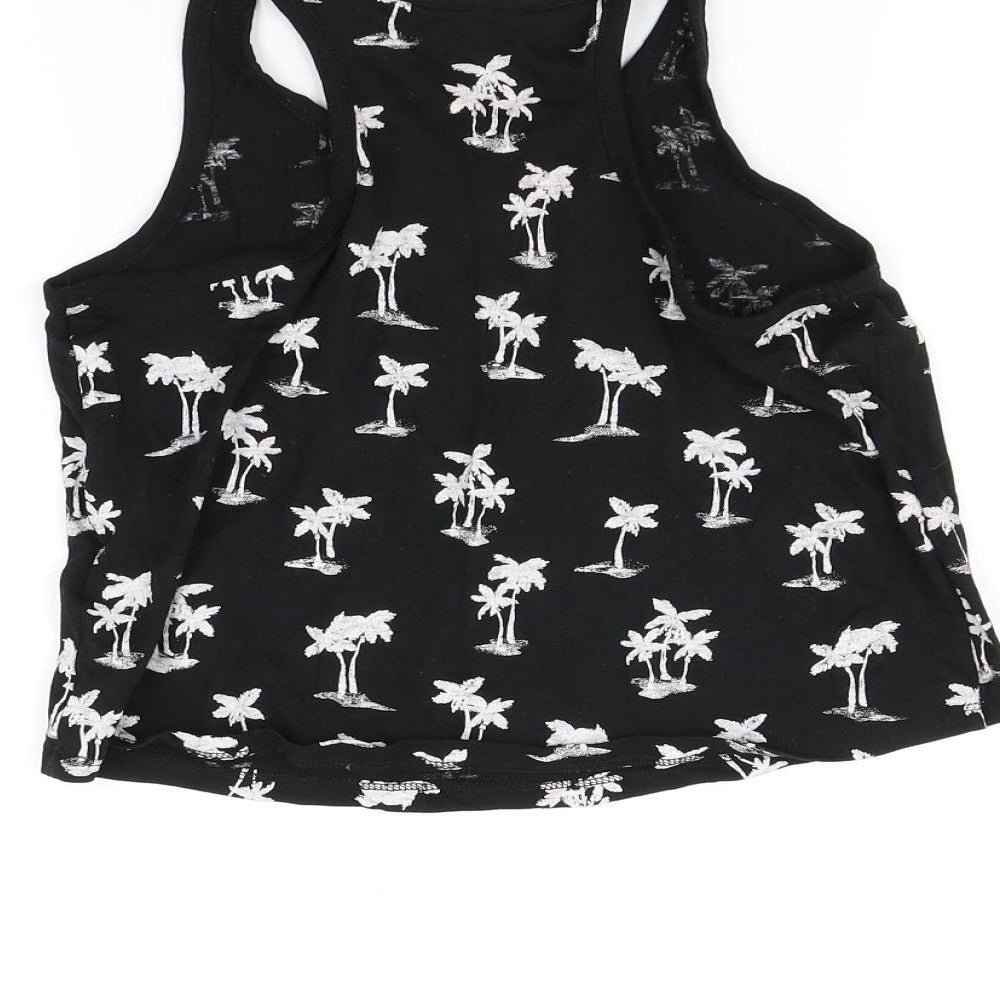 H&M Girls Black   Basic T-Shirt Size 10-11 Years