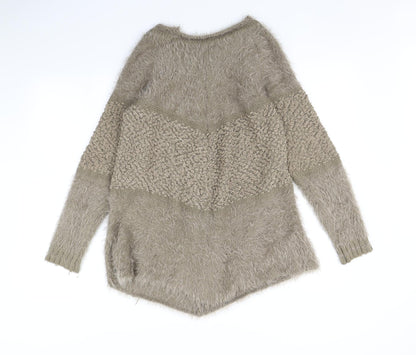 Womens UK Size M tenki Brown Pullover Jumper