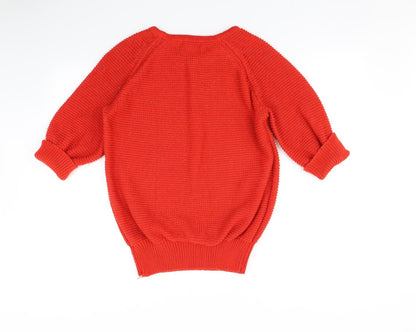 Womens UK Size 14 Peacocks Red Pullover Jumper