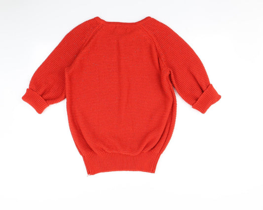 Womens UK Size 14 Peacocks Red Pullover Jumper