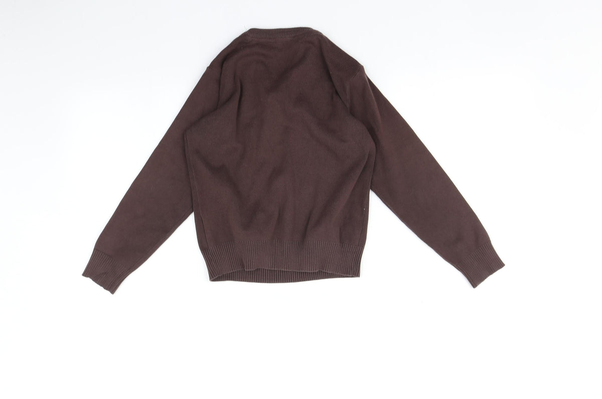 Back view of Marks & Spencer boys’ brown jumper, size 7-8, years