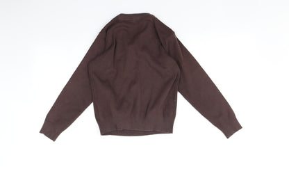 Back view of Marks & Spencer boys’ brown jumper, size 7-8, years
