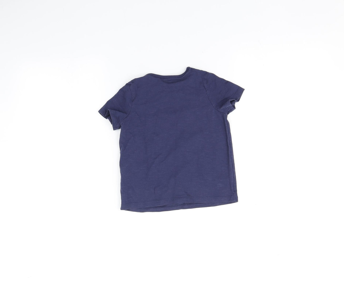 Marks and Spencer Girls Blue   Basic T-Shirt Size 3-4 Years