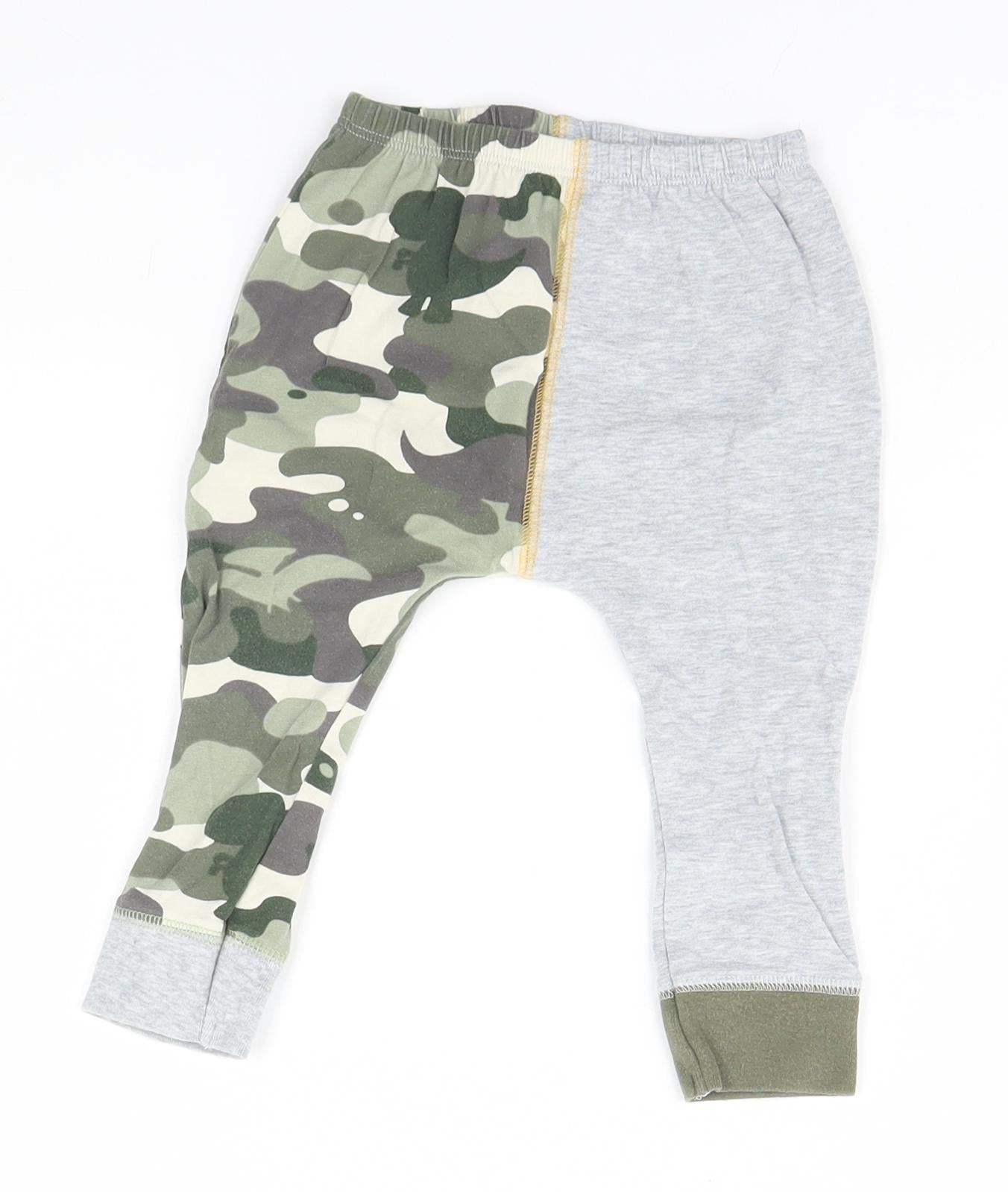 NEXT Baby Grey Camouflage  Sweatpants Trousers Size 9-12 Months