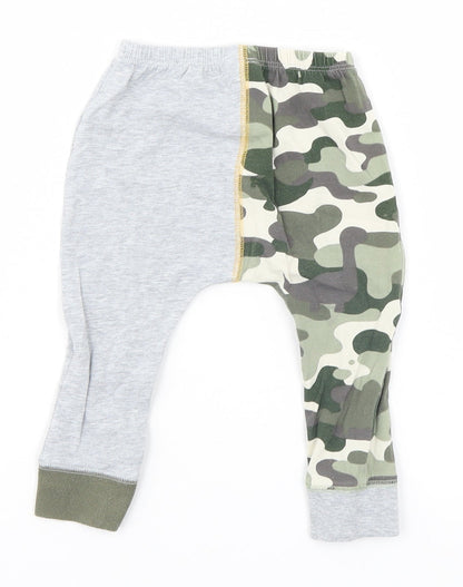 NEXT Baby Grey Camouflage  Sweatpants Trousers Size 9-12 Months