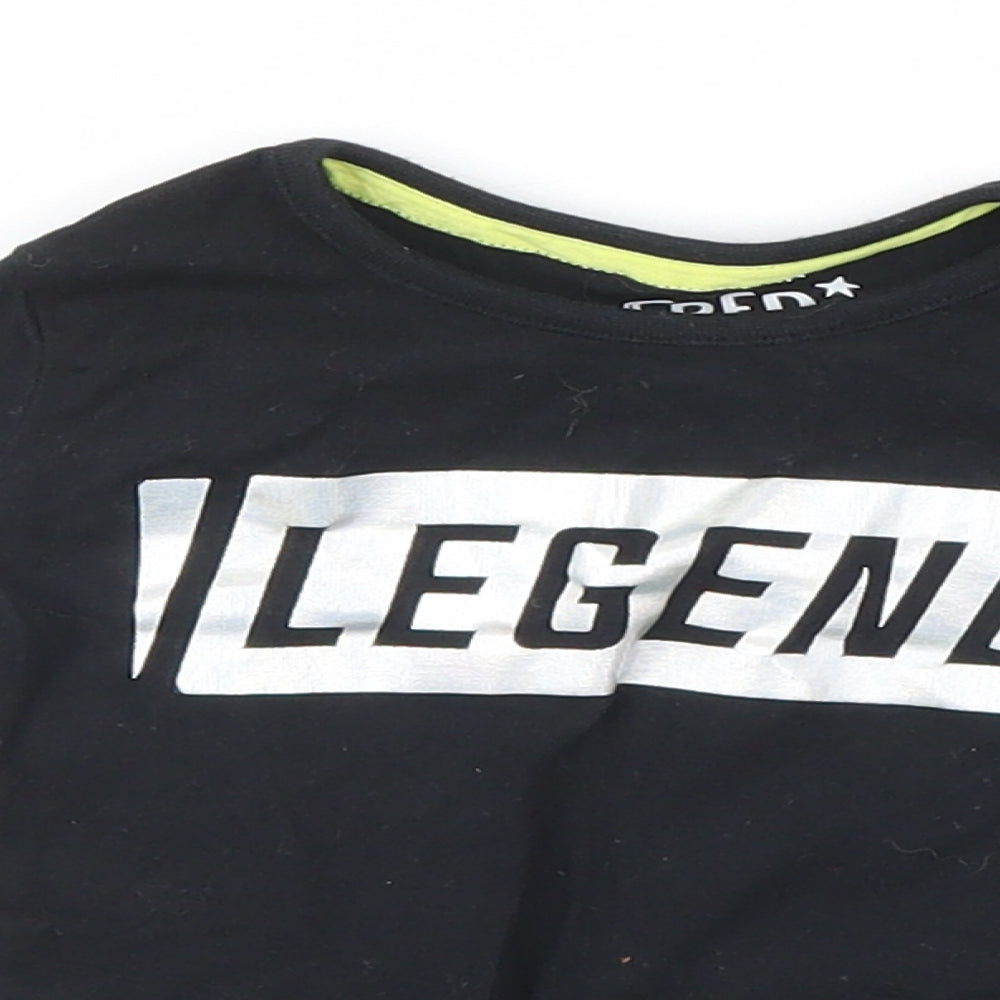 F&F Baby Black   Basic T-Shirt Size 9-12 Months  - Legend