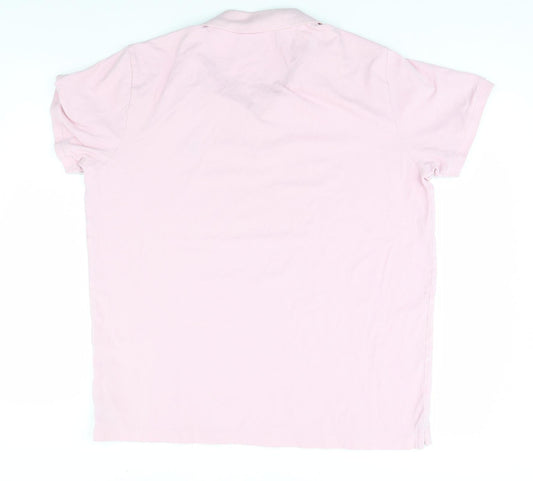 Womens UK Size XL Easy Pink Basic Polo